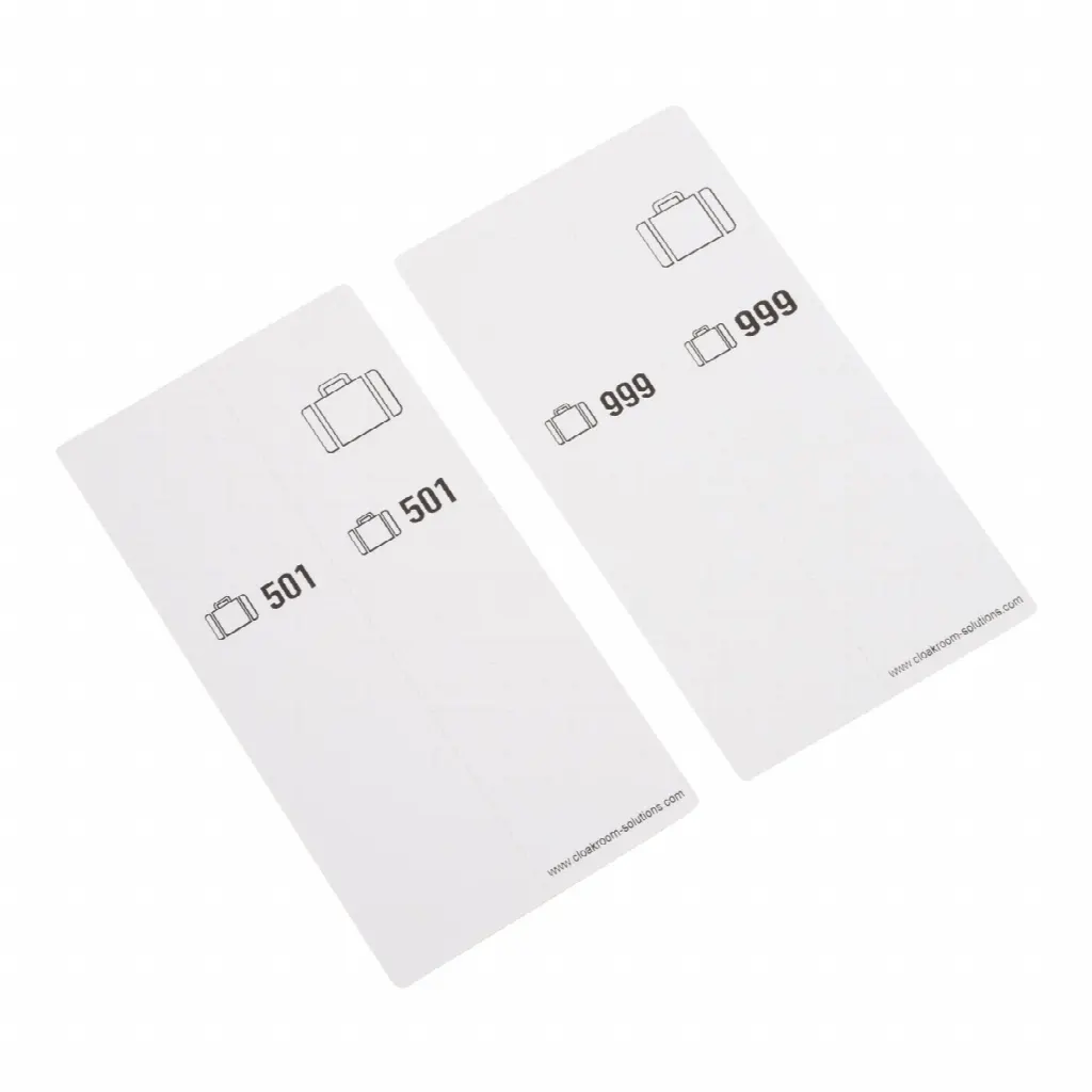 500 self-adhesive luggage tags, series 501-1000