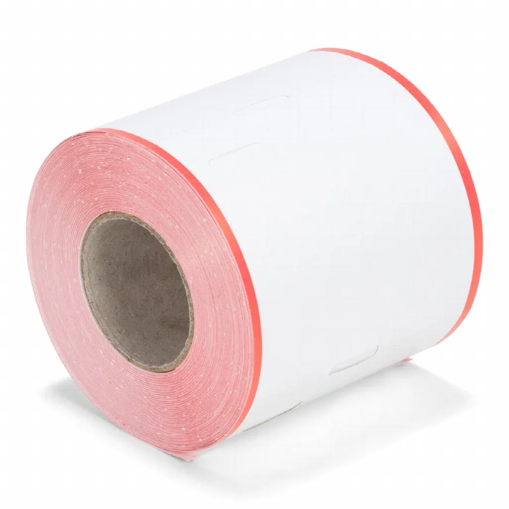 Senhas de bengaleiro Coatcheck, 14 rolos x 325 senhas, branco com vermelho