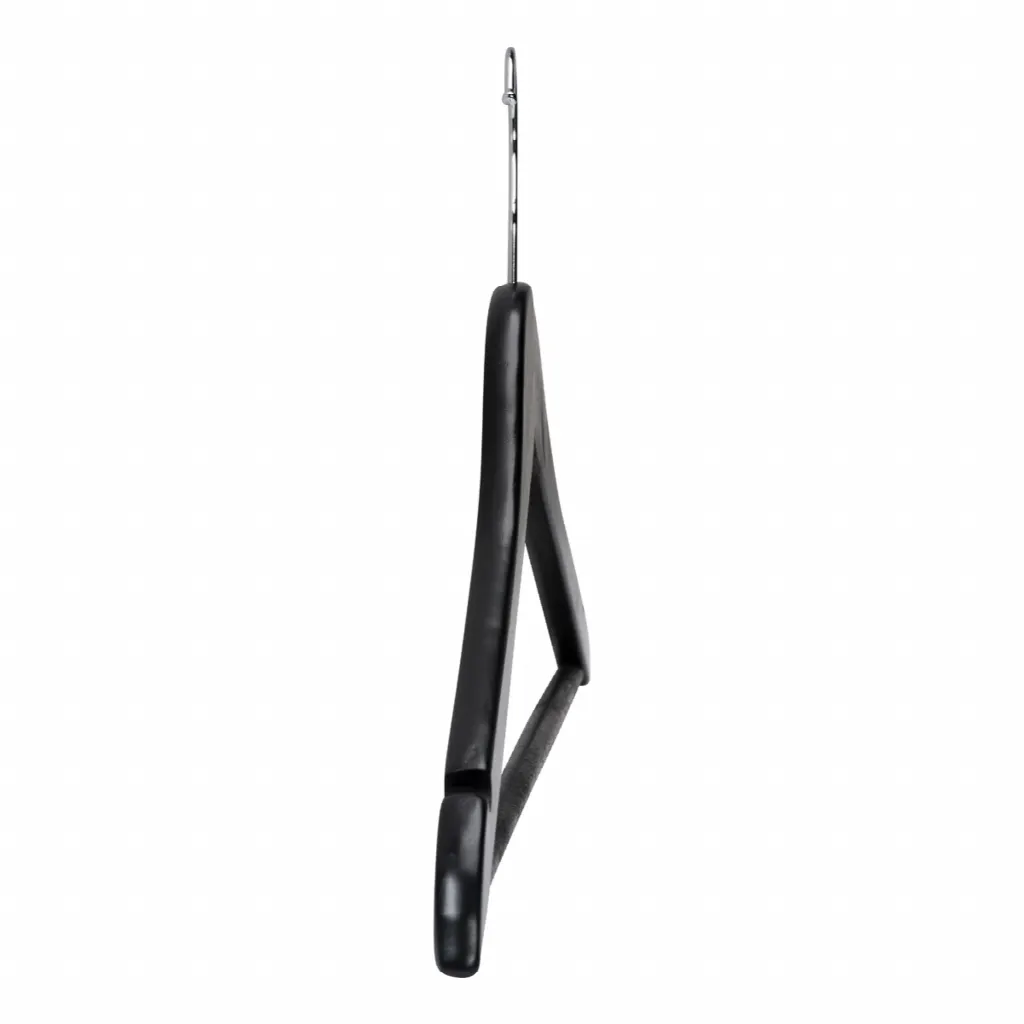 Elegáns fekete fa vállfák, 50 db