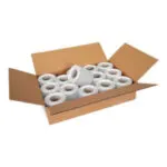 Coatcheck garderobes biļetes, 14 ruļļi x 325 biļetes, sudrabainas/pelēkas