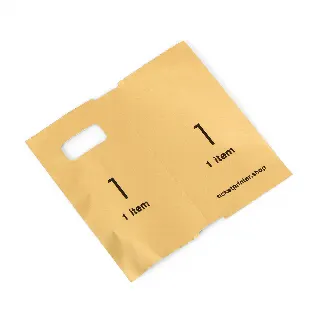 1000 pre-printed cloakroom tickets, gold with black print