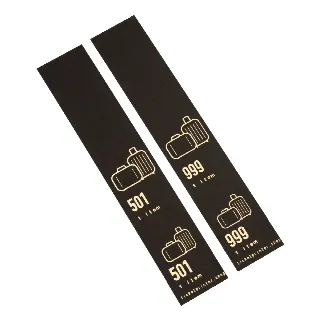 500 self-adhesive luggage tags, series 501-1000