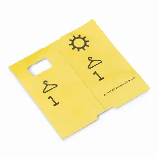 1000 pre-printed cloakroom ticket numbers, yellow